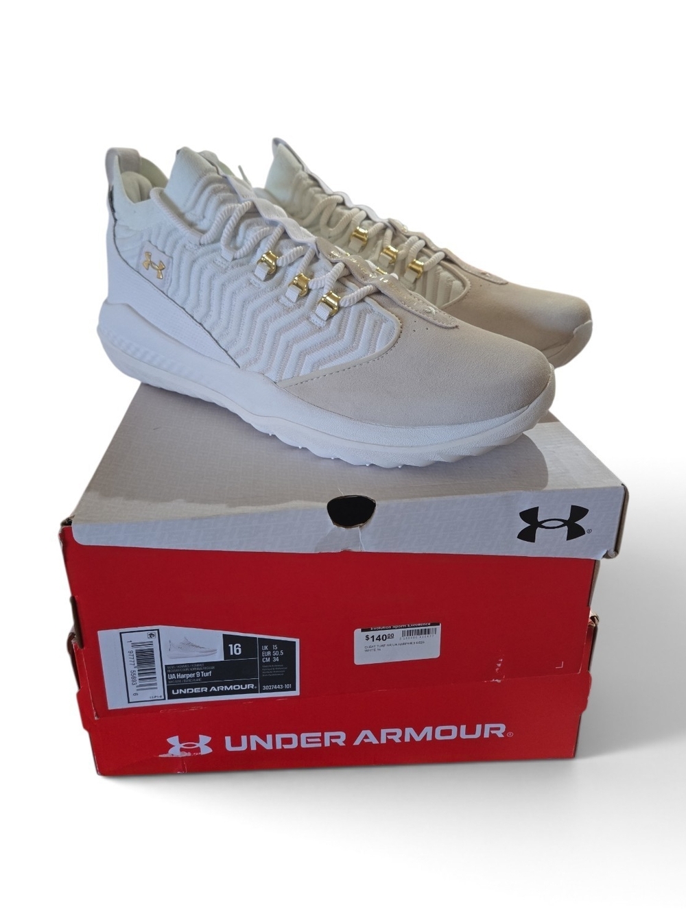 Bryce Harper Under Armour Men’s Turf Trainers, Size 16 NEW